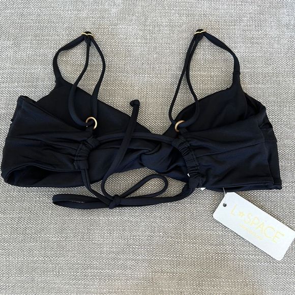 L*Space Ringo Bikini Top Black Size M - Picture 7 of 7
